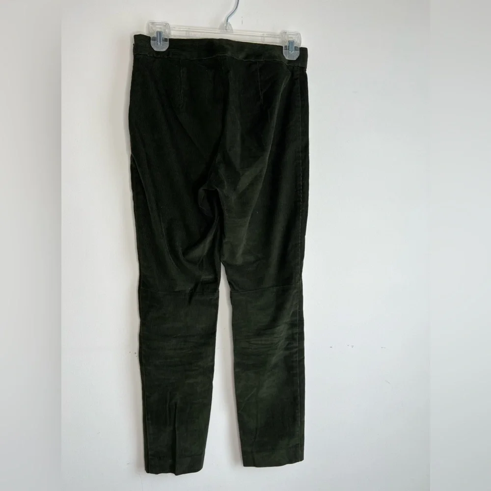 BABATON Women's Jean Pants Straight Leg Mid Rise Corduroy Velvet Olive Green Sz4 - Picture 2 of 6